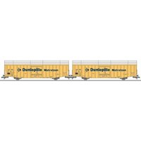 LILIPUT L230160 H0 2-tlg. Set Güterwagen Hbbks (mittel) "Dunlopillo", DB, Ep. IV von Liliput