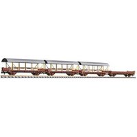 LILIPUT L260127 N 4-tlg. Set Autotransportwagen Lkls-tv braun gealtert, BLS, Ep. IV von Liliput