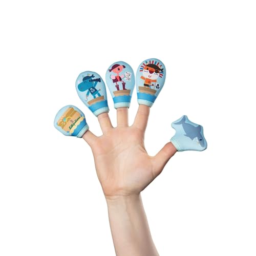 Lilliputiens - Fingerpuppen Piraten - Badespielzeug mit 5 Fingerpuppen aus Neopren - Lustig und lehrreich, fördert Feinmotorik und Fantasie - Ab 10 Monaten - 83353 Lilliputiens - Fingerpuppen Piraten - Badespielzeug mit 5 Fingerpuppen aus Neopren - Lustig und lehrreich, fördert Feinmotorik und Fantasie - Ab 10 Monaten - 83353 von Lilliputiens