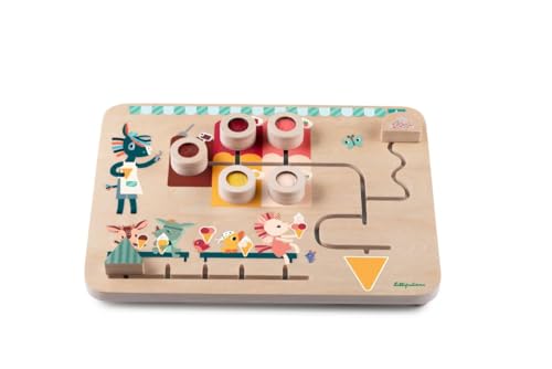 Lilliputiens - Schiebetafel für Kinder - Thema Eisdiele - Pädagogisches Holzpuzzle - Fördert Feinmotorik und Fantasie - Interaktives Spielzeug ab 18 Monaten - 83378 Lilliputiens - Schiebetafel für Kinder - Thema Eisdiele - Pädagogisches Holzpuzzle - Fördert Feinmotorik und Fantasie - Interaktives Spielzeug ab 18 Monaten - 83378 von Lilliputiens