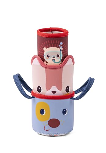LILLIPUTIENS Jules der Hund – 3 Badebecher – Verschiedene Wasserstrahlen – Mehrfarbig – Neopren – 12 cm – ab 6 Monaten – 83584 LILLIPUTIENS Jules der Hund – 3 Badebecher – Verschiedene Wasserstrahlen – Mehrfarbig – Neopren – 12 cm – ab 6 Monaten – 83584 von Lilliputiens