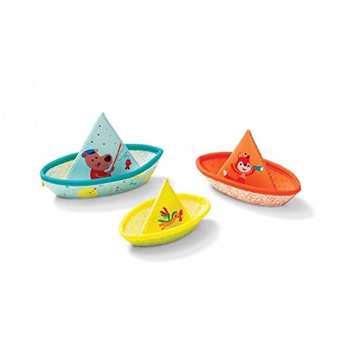Lilliputiens - 3 schwimmende Boote fürs Bad - Interaktives und lehrreiches Spielzeug aus Neopren - Spaß garantiert mit César, Alice und dem Eisvogel - Perfekt für die Badewanne - Ab 6 Monaten - 86772 Lilliputiens - 3 schwimmende Boote fürs Bad - Interaktives und lehrreiches Spielzeug aus Neopren - Spaß garantiert mit César, Alice und dem Eisvogel - Perfekt für die Badewanne - Ab 6 Monaten - 86772 von Lilliputiens