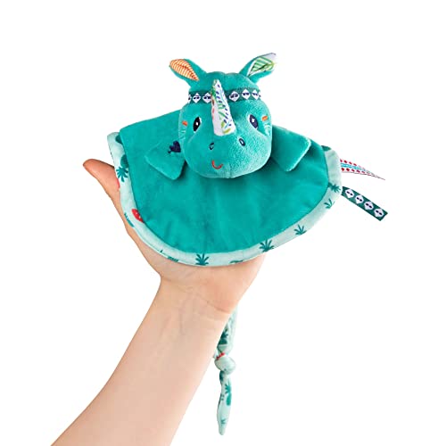 Lilliputiens 83120 Schnuffeltuch Kuscheltuch Fingerpuppe Schnullertuch Nashorn Marius blau 26x18 cm Lilliputiens 83120 Schnuffeltuch Kuscheltuch Fingerpuppe Schnullertuch Nashorn Marius blau 26x18 cm von Lilliputiens