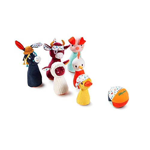 Lilliputiens - Mein erstes Kegelspiel Bauernhof - Kegelspiel aus Stoff für Kleinkinder - Fördert Motorik und Koordination - Ab 18 Monaten - Bunte und weiche Bauernhoftiere - 83159 Lilliputiens - Mein erstes Kegelspiel Bauernhof - Kegelspiel aus Stoff für Kleinkinder - Fördert Motorik und Koordination - Ab 18 Monaten - Bunte und weiche Bauernhoftiere - 83159 von Lilliputiens