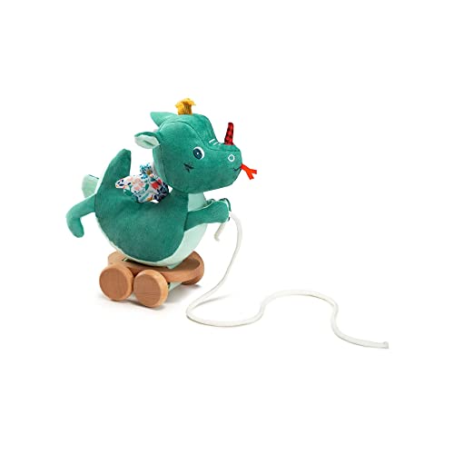 Lilliputiens - Nachziehspielzeug Joe der Drache - Perfekter Begleiter für Babys erste Schritte - Klang- und Tastsinn förderndes Spielzeug mit klingendem Kopf und beweglichen Rädern-Ab 12 Monaten-83329 Lilliputiens - Nachziehspielzeug Joe der Drache - Perfekter Begleiter für Babys erste Schritte - Klang- und Tastsinn förderndes Spielzeug mit klingendem Kopf und beweglichen Rädern-Ab 12 Monaten-83329 von Lilliputiens