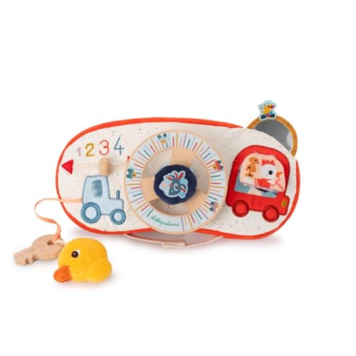 Lilliputiens - Baby-Aktivitätstafel - Ideal fürs Auto - Interaktives Spielzeug mit Lenkrad, Schlüssel und Spiegel - Busy Board - Fördert die Motorik und Fantasie - Ab 12 Monaten - 83526 Lilliputiens - Baby-Aktivitätstafel - Ideal fürs Auto - Interaktives Spielzeug mit Lenkrad, Schlüssel und Spiegel - Busy Board - Fördert die Motorik und Fantasie - Ab 12 Monaten - 83526 von Lilliputiens