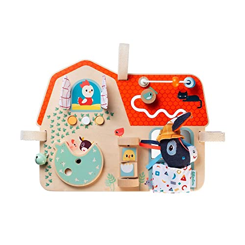 Lilliputiens - Baby-Aktivitätstafel - Thema Bauernhof - Holzspielzeug mit 8 sensorischen Aktivitäten - Einfach aufzuhängen - Fördert Motorik, Sehen und Hören - Ab 9 Monaten - 83179 Lilliputiens - Baby-Aktivitätstafel - Thema Bauernhof - Holzspielzeug mit 8 sensorischen Aktivitäten - Einfach aufzuhängen - Fördert Motorik, Sehen und Hören - Ab 9 Monaten - 83179 von Lilliputiens