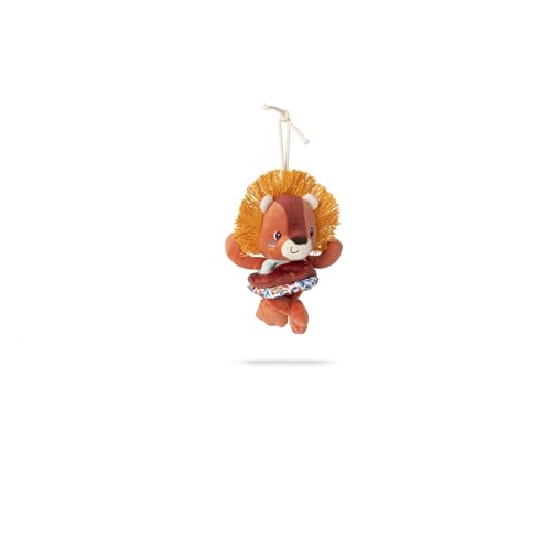 Lilliputiens - Jack der Löwe - Babyrassel zum Ziehen - Spielzeug für Kinderwagen, Autositz und Laufstall, Baby Geschenk zur Geburt - Ab 6 Monate von Lilliputiens