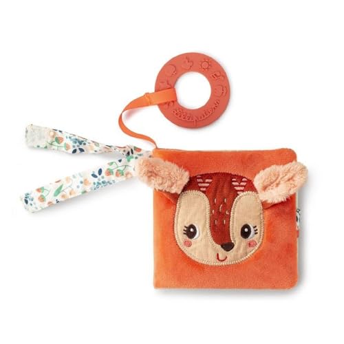 Lilliputiens - Stoffbilderbuch für Babys - Interaktives Fühlbuch Stella das Reh - Erstes interaktives Buch für Babys mit Beißring und lustigen Klängen - Ab 6 Monaten - 83374 von Lilliputiens