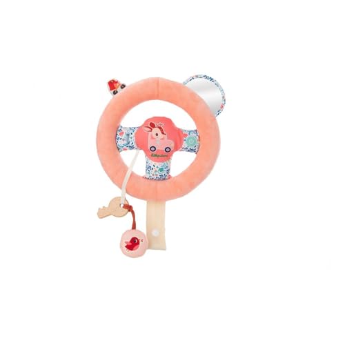 Lilliputiens - Kinderlenkrad Stella - Simulation eines Autolenkens für Kinder - Abnehmbares Lenkrad zum Befestigen am Autositz - Stimuliert die Fantasie und Koordination - Ab 18 Monaten - 83511 von Lilliputiens