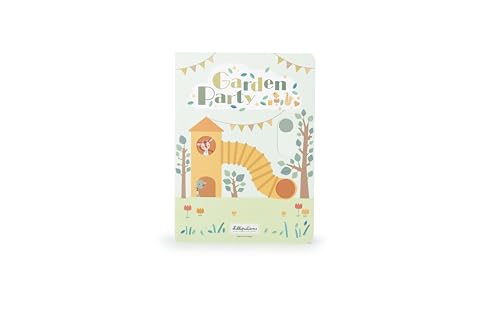 Lilliputiens - Sensorisches Aktivitätenbuch - Gartenparty - Gegensätze lernen mit Schiebe-, Zieh- und Drehmechanismen - Ideal für die sensorische Entfaltung von Babys - Ab 24 Monaten - 83454 von Lilliputiens