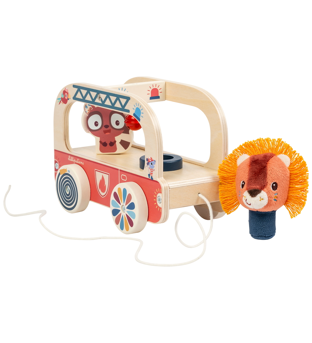 Lilliputiens Ziehspielzeug - Jack Feuerwehrwagen - Lilliputiens - One Size - Nachziehspielzeug Lilliputiens Ziehspielzeug - Jack Feuerwehrwagen - Lilliputiens - One Size - Nachziehspielzeug von Lilliputiens