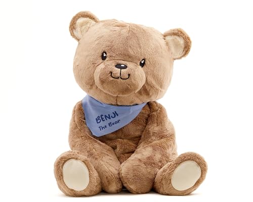 Lilly's Love Benji The Bear Großes 2 kg gewichtetes Plüschtier | sensorischer Begleiter für Kinder und Erwachsene | Maschinenwaschbar mit herausnehmbarem Innenfutter | Ein tolles Geschenk für alle von Lilly's Love