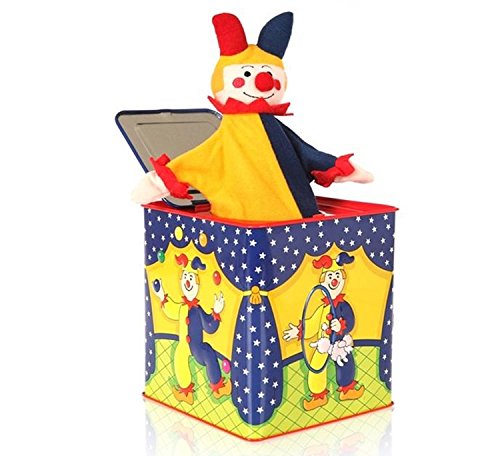 Lily&her friends - Musikalischer Clown Jack in the Box spielt Pop Goes The Weasel Lustiges Geburtstagsparty-Geschenk (Adult Clown) von Lily&her friends