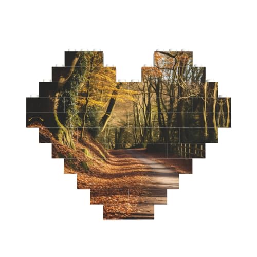 Baum im Herbst Baustein-Puzzle in Herzform, personalisiertes Geschenk für Männer und Frauen Baum im Herbst Baustein-Puzzle in Herzform, personalisiertes Geschenk für Männer und Frauen von LimPac