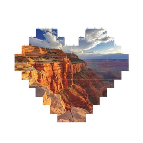 Grand Canyon Baustein-Puzzle in Herzform, personalisiertes Geschenk für Männer und Frauen Grand Canyon Baustein-Puzzle in Herzform, personalisiertes Geschenk für Männer und Frauen von LimPac