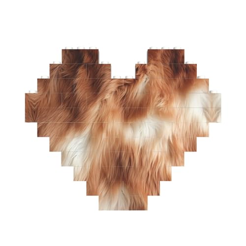 Kuhfell-Baustein-Puzzle in Herzform, personalisiertes Geschenk für Männer und Frauen Kuhfell-Baustein-Puzzle in Herzform, personalisiertes Geschenk für Männer und Frauen von LimPac