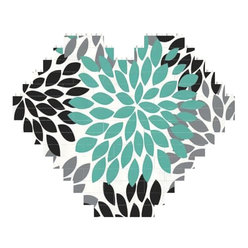 LimPac Dahlien-Blume, herzförmiges Baustein-Puzzle, personalisiertes Fotogeschenke für Valentinstag LimPac Dahlien-Blume, herzförmiges Baustein-Puzzle, personalisiertes Fotogeschenke für Valentinstag von LimPac