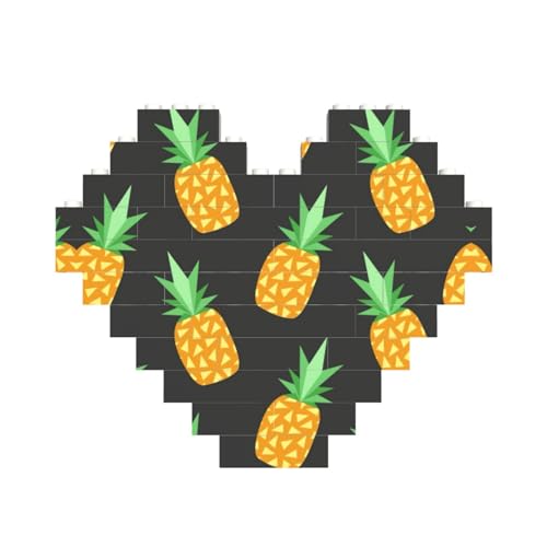 LimPac Gelbe Ananas-Baustein-Puzzle, herzförmig, personalisiertes Geschenk für Männer und Frauen LimPac Gelbe Ananas-Baustein-Puzzle, herzförmig, personalisiertes Geschenk für Männer und Frauen von LimPac