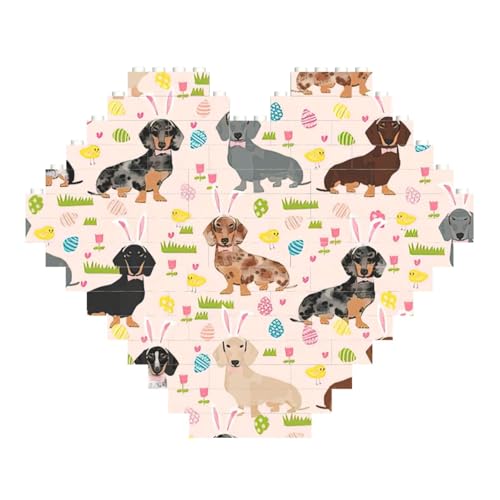 LimPac Hundeblume, herzförmiges Baustein-Puzzle, personalisiertes Fotogeschenke für Valentinstag LimPac Hundeblume, herzförmiges Baustein-Puzzle, personalisiertes Fotogeschenke für Valentinstag von LimPac