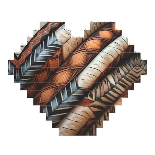 LimPac Musikgitarre in Herzform, Baustein-Puzzle, personalisiertes Fotogeschenke zum Valentinstag von LimPac