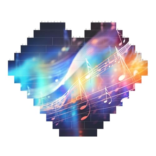 LimPac Musiknoten, herzförmiges Baustein-Puzzle, personalisiertes Fotogeschenke für Valentinstag LimPac Musiknoten, herzförmiges Baustein-Puzzle, personalisiertes Fotogeschenke für Valentinstag von LimPac