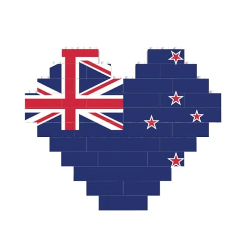 LimPac Neuseeland-Flagge, Baustein-Puzzle, herzförmig, individuelles Geschenk für Männer und Frauen LimPac Neuseeland-Flagge, Baustein-Puzzle, herzförmig, individuelles Geschenk für Männer und Frauen von LimPac