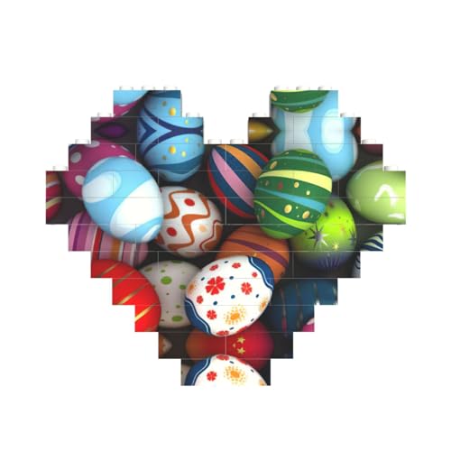 LimPac Ostereier-Baustein-Puzzle in Herzform, individuelles personalisiertes Geschenk für Männer und Frauen LimPac Ostereier-Baustein-Puzzle in Herzform, individuelles personalisiertes Geschenk für Männer und Frauen von LimPac