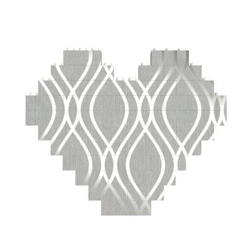 LimPac Silberne geometrische Figur, Baustein-Puzzle, herzförmig, individuelles Geschenk für Männer und Frauen LimPac Silberne geometrische Figur, Baustein-Puzzle, herzförmig, individuelles Geschenk für Männer und Frauen von LimPac