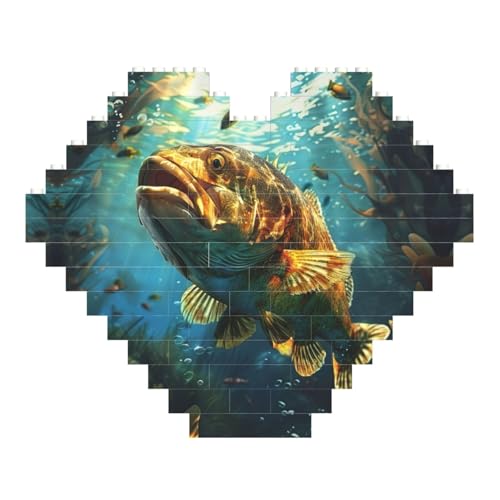 LimPac Underwater World HD-Fisch-Puzzle, herzförmig, Baustein-Block, personalisierbar, Foto-Geschenke zum Valentinstag LimPac Underwater World HD-Fisch-Puzzle, herzförmig, Baustein-Block, personalisierbar, Foto-Geschenke zum Valentinstag von LimPac