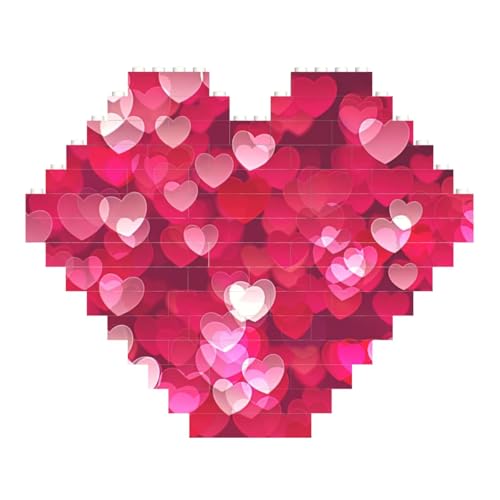 LimPac Valentinstags-Liebesherzförmiges Baustein-Puzzle, personalisiertes Fotogeschenke für Valentinstag von LimPac