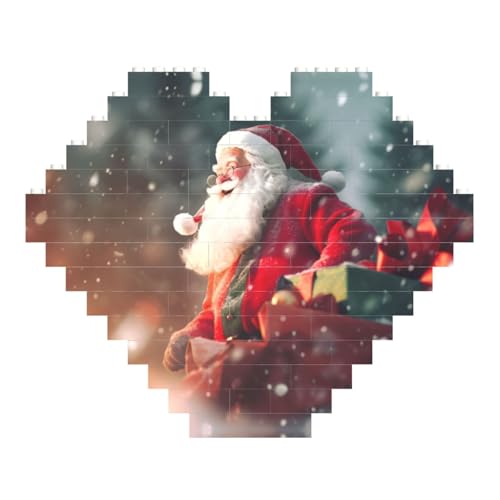 LimPac Weihnachtsmann-Geschenke, herzförmiges Baustein-Puzzle, personalisiertes Fotogeschenke für Valentinstag LimPac Weihnachtsmann-Geschenke, herzförmiges Baustein-Puzzle, personalisiertes Fotogeschenke für Valentinstag von LimPac