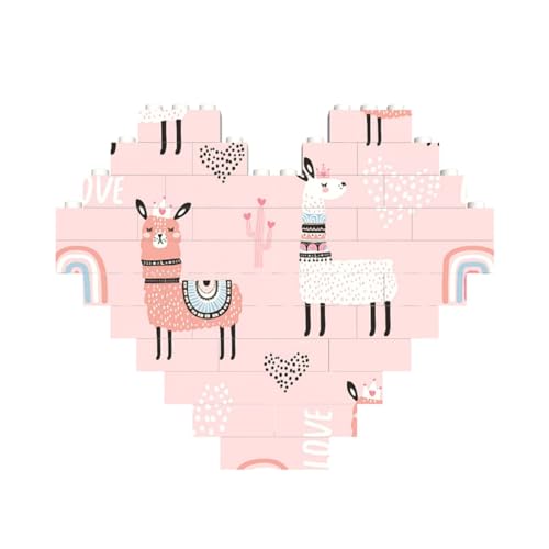Llama Puzzle, Herzform, Bausteine, personalisiertes Geschenk für Männer und Frauen Llama Puzzle, Herzform, Bausteine, personalisiertes Geschenk für Männer und Frauen von LimPac