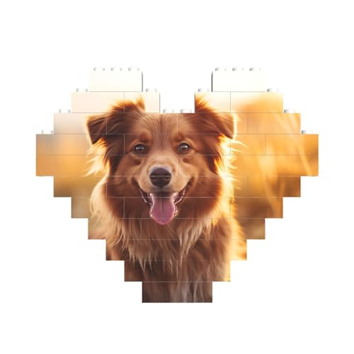 Niedliches Welpen-Hunde-Baustein-Puzzle in Herzform, personalisiertes Geschenk für Männer und Frauen Niedliches Welpen-Hunde-Baustein-Puzzle in Herzform, personalisiertes Geschenk für Männer und Frauen von LimPac