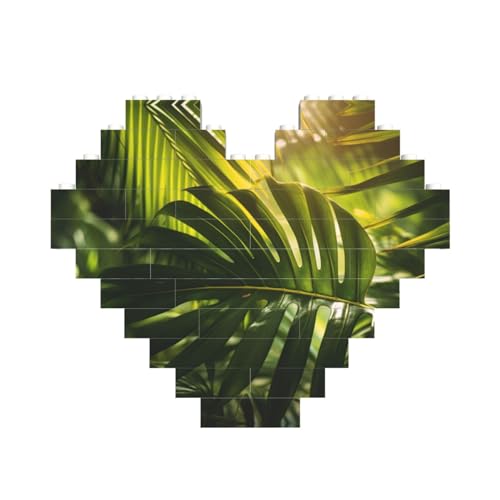Palmblätter-Baustein-Puzzle, herzförmig, personalisiertes Geschenk für Männer und Frauen Palmblätter-Baustein-Puzzle, herzförmig, personalisiertes Geschenk für Männer und Frauen von LimPac