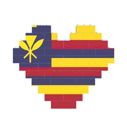 Puzzle Flagge des Königreichs Hawaii, Bausteine, Herzform, personalisiertes Geschenk für Männer und Frauen Puzzle Flagge des Königreichs Hawaii, Bausteine, Herzform, personalisiertes Geschenk für Männer und Frauen von LimPac