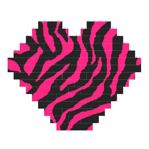 Rotes Herz Baustein-Puzzle, Zebra-Tiger, Leoparden-Puzzle, personalisiertes Geschenk zum Valentinstag Rotes Herz Baustein-Puzzle, Zebra-Tiger, Leoparden-Puzzle, personalisiertes Geschenk zum Valentinstag von LimPac