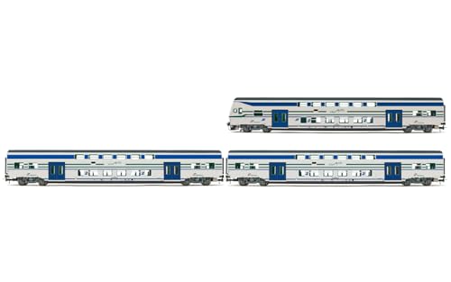 Lima Expert HL5058 FS Trenitalia 3-Einheiten-Paket Vivalto-Wagen, 1 Führerhaussteuerung, 2 Zwischenwagen im Vivalito-Live-Modell. Eisenbahnfahrzeuge – Reisebusse von Lima Expert