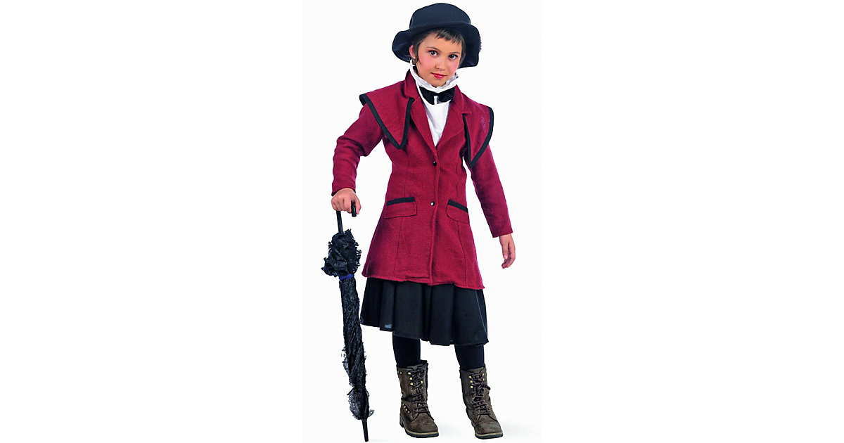 Kostüm Mary Poppins rot Gr. 152/158 Mädchen Kinder von Limit