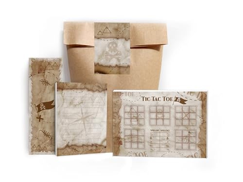 6 Lesezeichen + 6 Mini-Notizblöcke A7 + 6 Tic Tac Toe A6 je 25 Blätter + 6 Tüten + 6 Aufkleber Set Gastgeschenk Mitgebsel zum Kindergeburtstag Motto-Party Unisex Teenies Mädels Jungs Piraten Schatz 6 Lesezeichen + 6 Mini-Notizblöcke A7 + 6 Tic Tac Toe A6 je 25 Blätter + 6 Tüten + 6 Aufkleber Set Gastgeschenk Mitgebsel zum Kindergeburtstag Motto-Party Unisex Teenies Mädels Jungs Piraten Schatz von Limonia