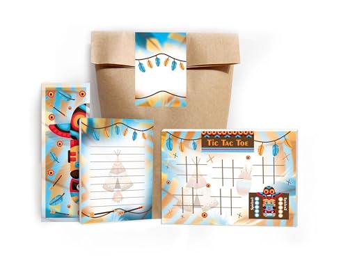 8 Lesezeichen + 8 Mini-Notizblöcke A7 + 8 Tic Tac Toe A6 je 25 Blätter + 8 Tüten + 8 Aufkleber Set Gastgeschenk Mitgebsel zum Kindergeburtstag Motto-Party Unisex Teenies Mädels Jungs Indianer Federn 8 Lesezeichen + 8 Mini-Notizblöcke A7 + 8 Tic Tac Toe A6 je 25 Blätter + 8 Tüten + 8 Aufkleber Set Gastgeschenk Mitgebsel zum Kindergeburtstag Motto-Party Unisex Teenies Mädels Jungs Indianer Federn von Limonia