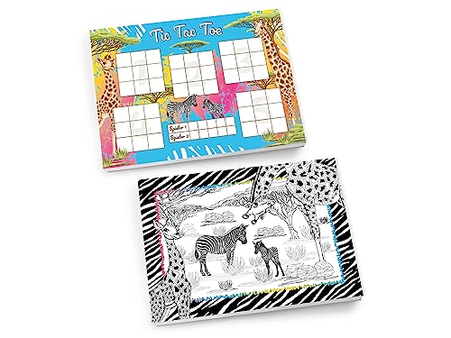 Set 1 Tic Tac Toe + 1 Mandala je 25 Blätter Papierspiel Safari Giraffe Zebra Set Mitgebsel Mitbringsel Gastgeschenk zum Kindergeburtstag Fest Motto-Party Reise für Teens Mädchen Kindergarten Schule Set 1 Tic Tac Toe + 1 Mandala je 25 Blätter Papierspiel Safari Giraffe Zebra Set Mitgebsel Mitbringsel Gastgeschenk zum Kindergeburtstag Fest Motto-Party Reise für Teens Mädchen Kindergarten Schule von Limonia