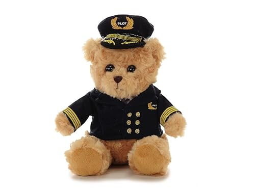 Plüschbär mit Pilotenuniform / Plush Bear with Pilot uniform 22cm von Limox Toys