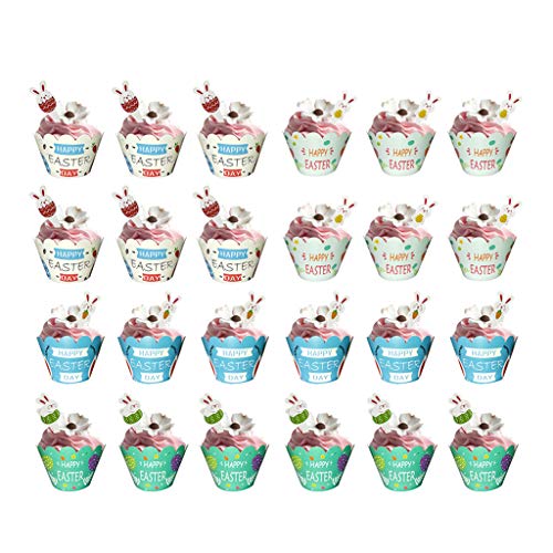 1 Set Ostern Cupcake Toppers Wrappers Party Dekoration Kuchen Backen Dekorieren Werkzeuge 1 Set Ostern Cupcake Toppers Wrappers Party Dekoration Kuchen Backen Dekorieren Werkzeuge von Limtula