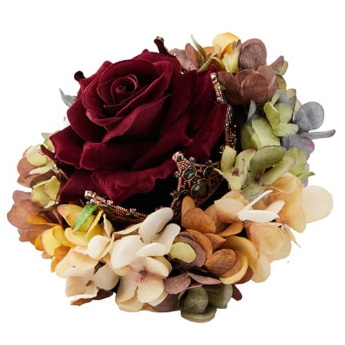 Billycock Cosplay-Kostüm, Hexe, Blumenkronen, Blumen-Haar-Styling für Live-Show, Rose, Kopfbedeckung, Hexe Billycock Cosplay-Kostüm, Hexe, Blumenkronen, Blumen-Haar-Styling für Live-Show, Rose, Kopfbedeckung, Hexe von Limtula