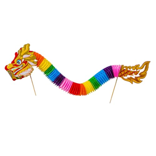 Leuchten 3D Dragon Paper Puppet Set Handgefertigtes Chinesisches Drachen Tanzhandwerk Set Für Kid Adult School Craft Project Projection von Limtula