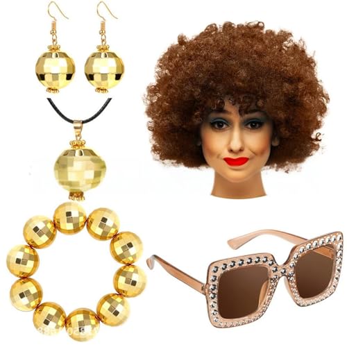 Limtula 1960er 1970er 80er Jahre Diskothekenzubehör Damen Faschingskostüm Discos Set Ohrringe Sonnenbrille Pailletten Caps Beinstulpen Limtula 1960er 1970er 80er Jahre Diskothekenzubehör Damen Faschingskostüm Discos Set Ohrringe Sonnenbrille Pailletten Caps Beinstulpen von Limtula