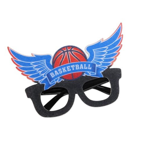 Limtula Basketball-Brillenrahmen, lustige dekorative Brille, Basketball-Motto-Partyzubehör, Fotoautomaten-Requisiten, Partybrille von Limtula