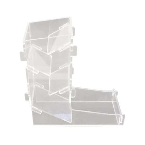 Limtula Brettspiel Dices Rolling Tower Acrylclear Dices Tower Tragbare Dices Roller Tabletop Spielzubehör Einfach Zu Montieren von Limtula