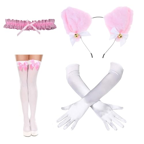 Limtula Catgirl Dress Up Outfits Umfassen Stirnband Strumpf Spitzenkragen Halskette Und Handschuh Für Frauen Halloween Cosplay Limtula Catgirl Dress Up Outfits Umfassen Stirnband Strumpf Spitzenkragen Halskette Und Handschuh Für Frauen Halloween Cosplay von Limtula